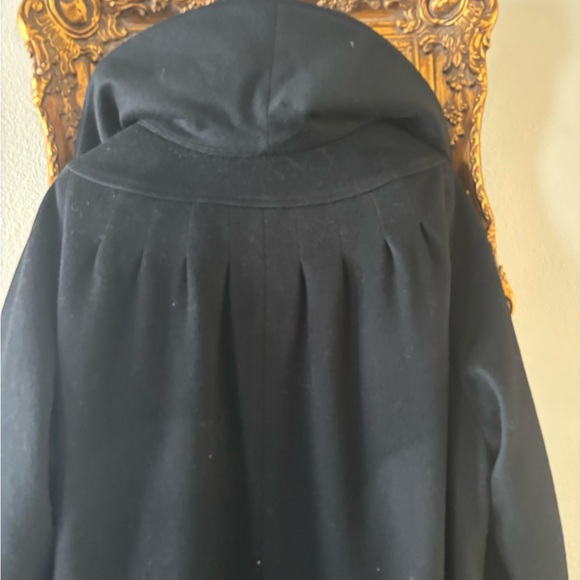 Broadlustre Vintage Black Wool Blend Coat - Picture 6 of 11